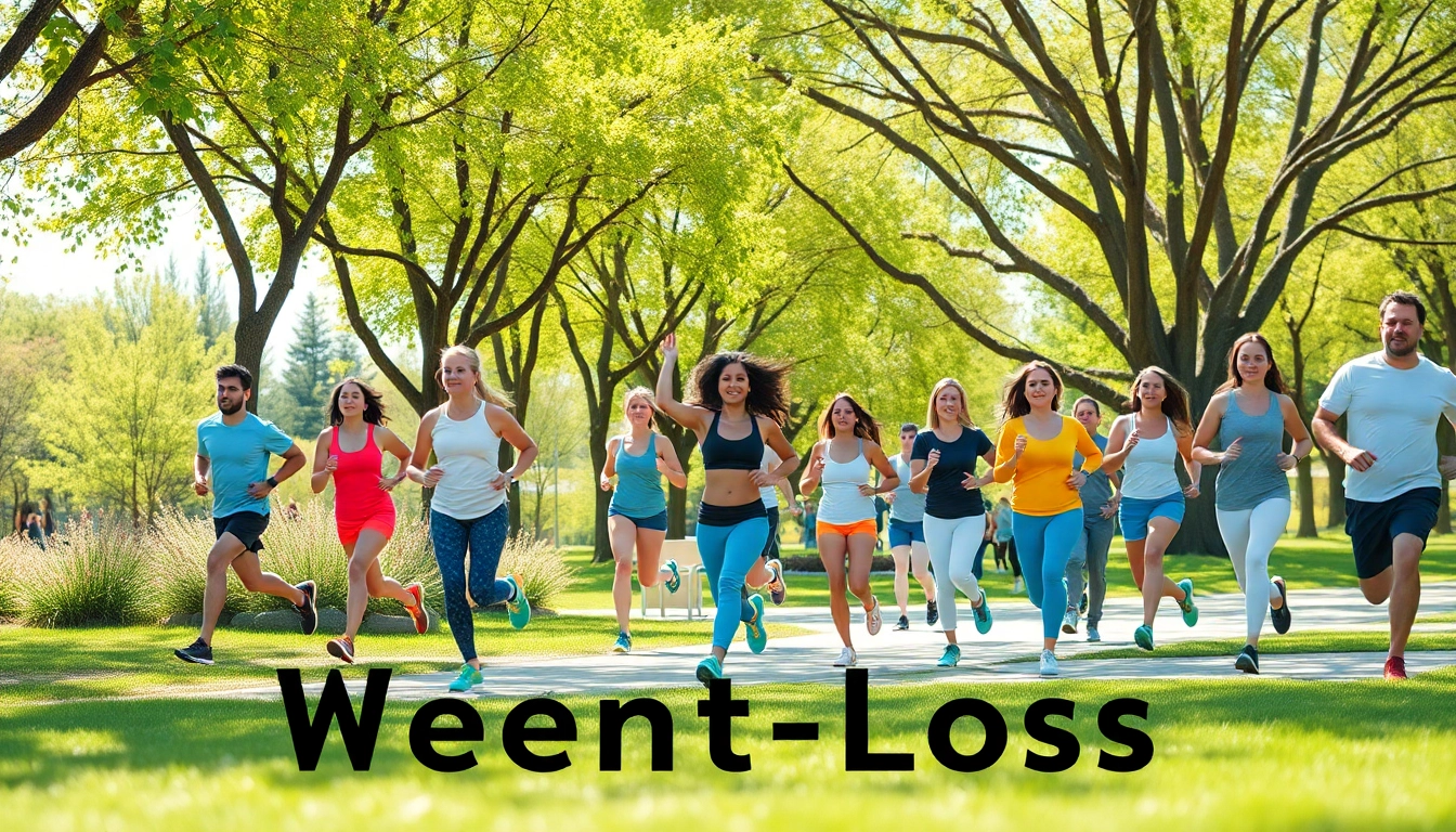 Motivated individuals engaging in outdoor exercise for Weight Loss and healthy living.