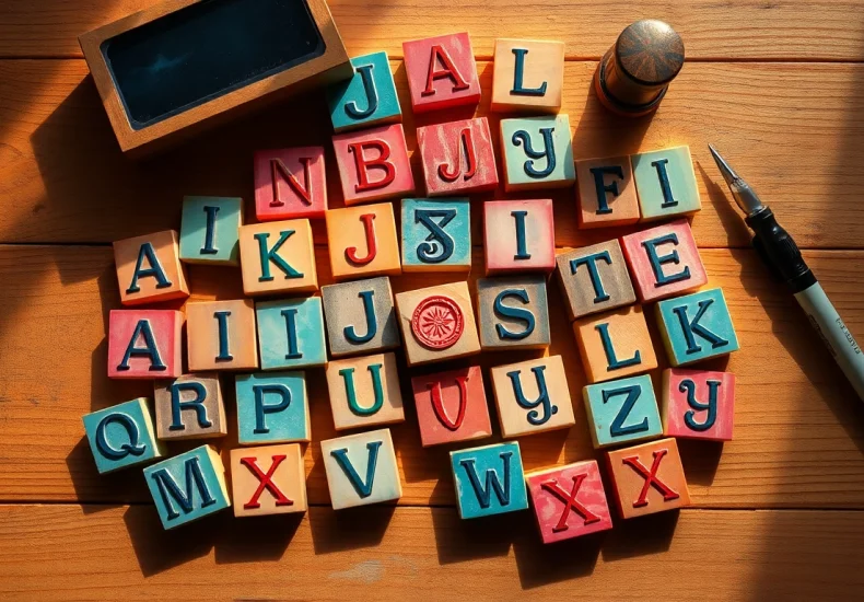 Explore our vibrant collection of cheap large letter stamps for creative projects.