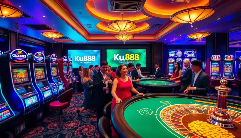 Experience the excitement of ku88 casino games with luxurious decor and engaging players.