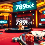 Engage in thrilling games at 789bet with vibrant poker chips and roulette wheel.