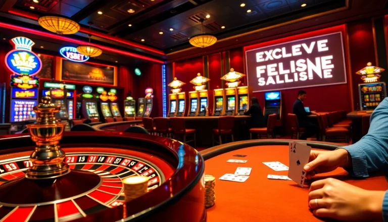 Engaged players enjoying roulette and poker at Nhà cái VSBET's vibrant casino floor.