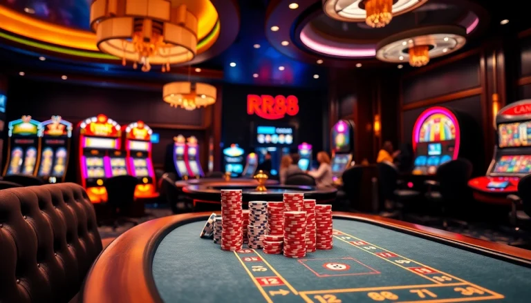 Engaged players at RR88 enjoy fast-paced gambling with roulette and slot machines.