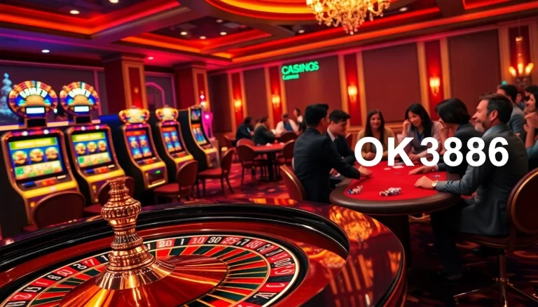 Experience thrilling games like poker and roulette at the upscale OK8386 casino.