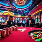 Experience excitement at xx88's luxurious casino with engaging poker games and colorful chips.