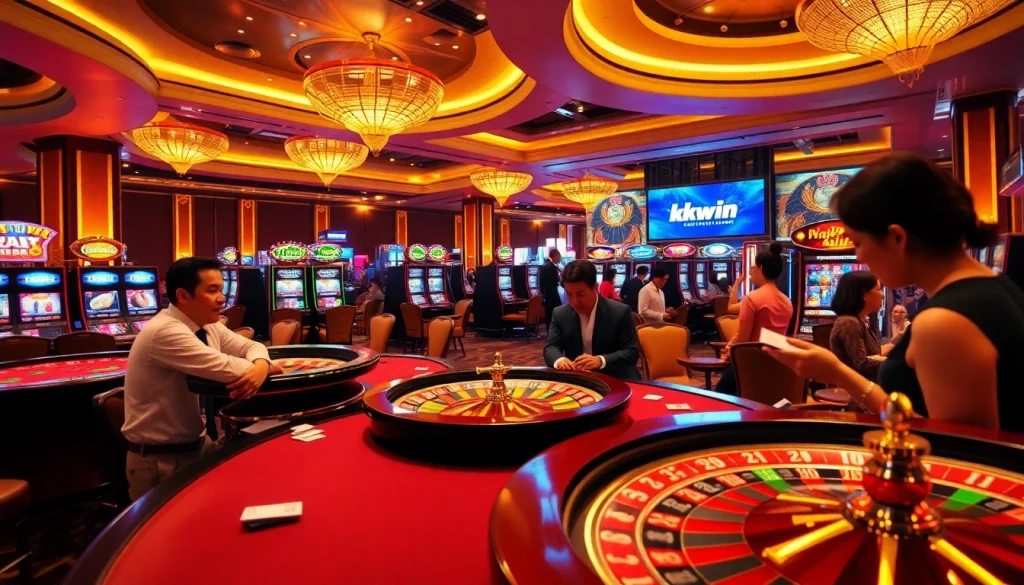 Experience the excitement of kkwin.com with lively casino tables and engaging players.