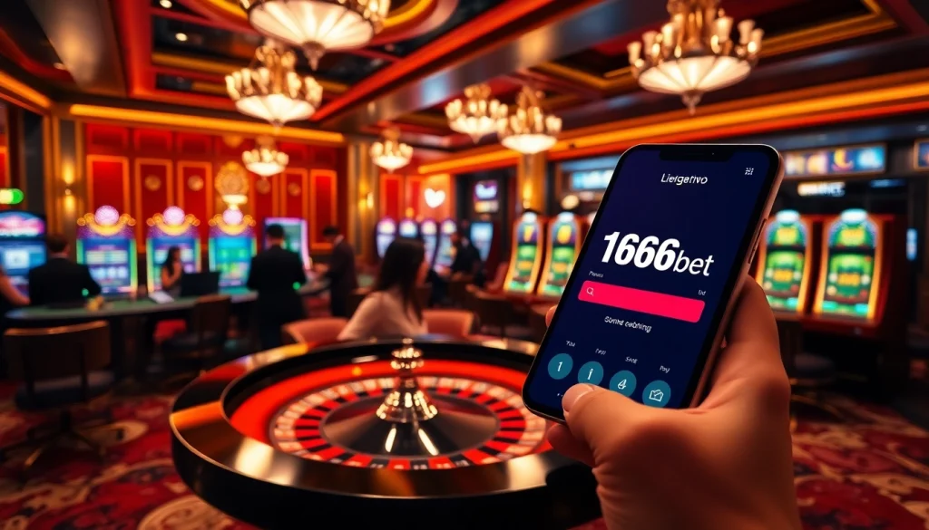 Experience the excitement of 166bet Login with elegant casino tables and vibrant gaming elements.