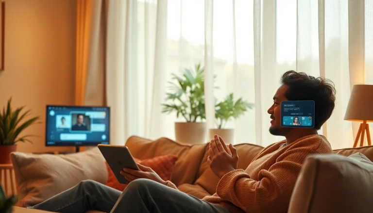 Intimate conversation on sex AI between individuals in a cozy digital setting