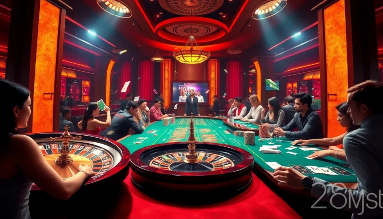 Experience the thrill of nhà cái 89bet with vibrant casino games, roulette, and excited players.