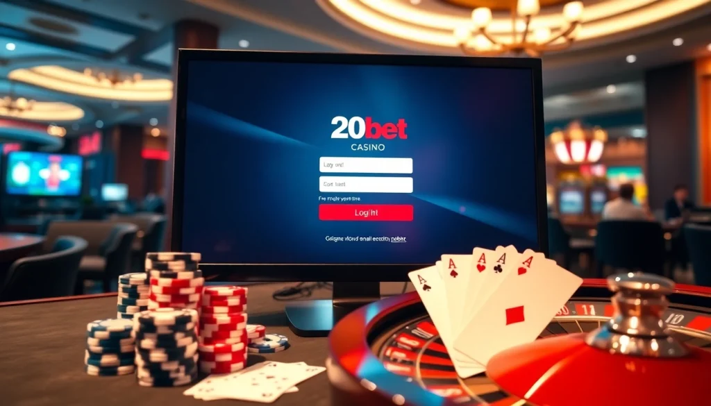 Experience secure betting with 20bet Login, featuring vibrant casino elements and a cozy atmosphere.