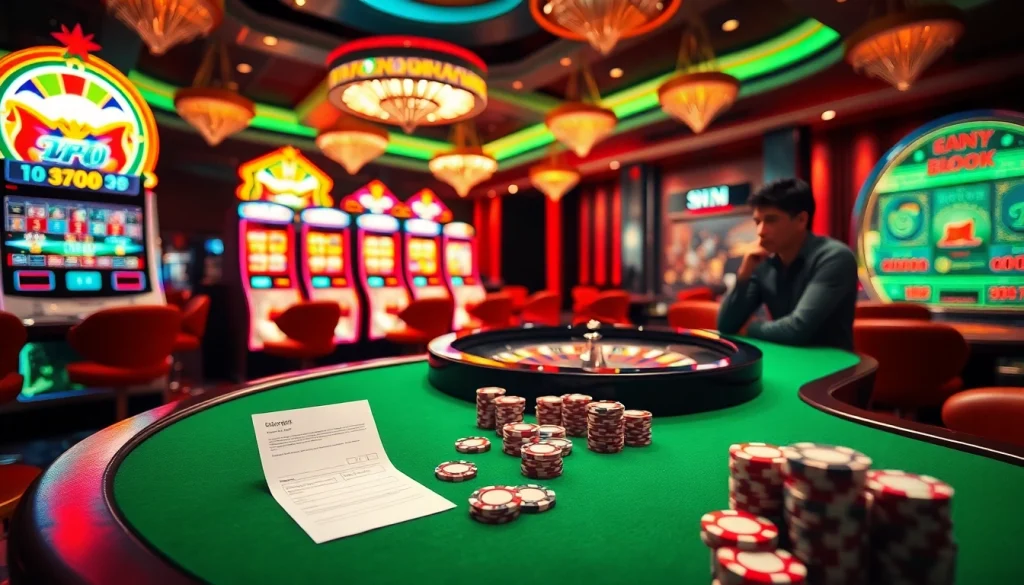 Experience the excitement of 8day.cn.com with vibrant casino elements, including poker chips and roulette wheel.