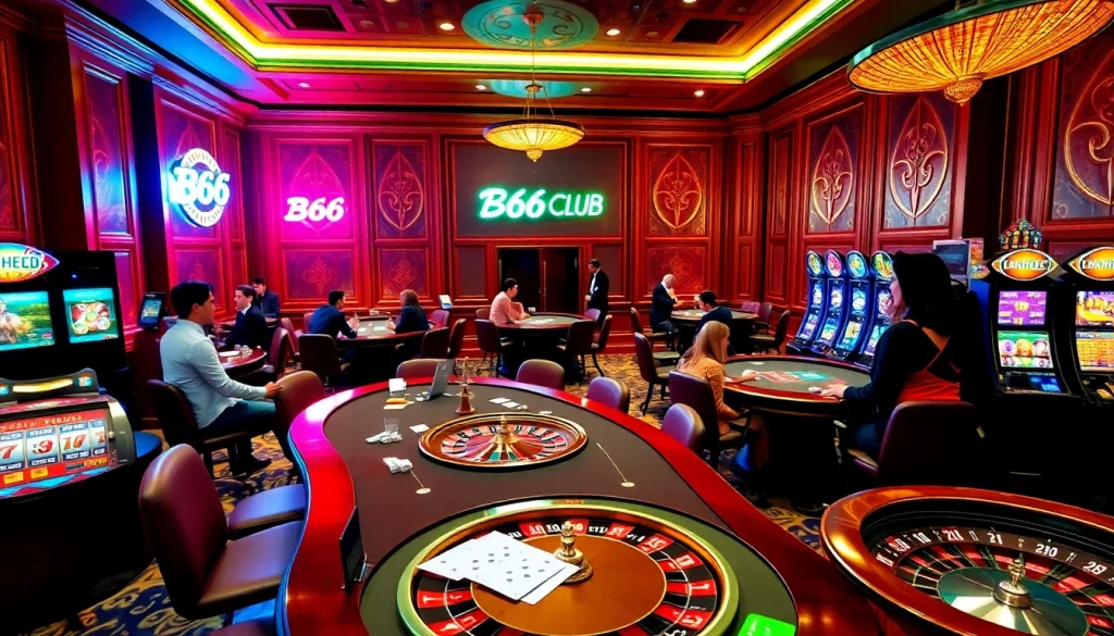 B66 CLUB offers an engaging casino experience with diverse games and vibrant atmosphere.