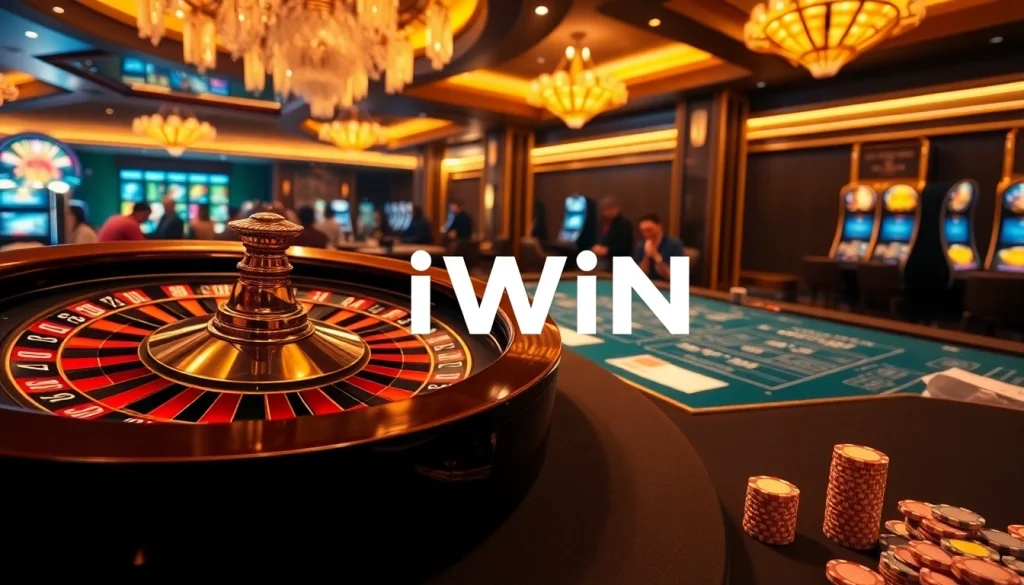 Experience IWIN's thrilling casino action at stunning roulette tables and polished poker chips.