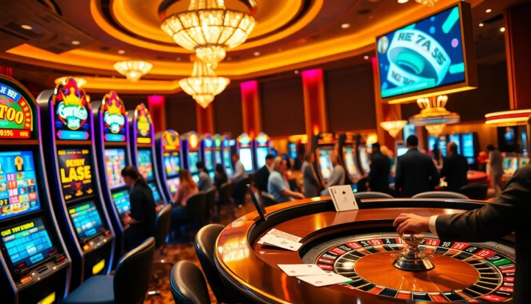 Experience the excitement of online gaming with https://gg88.work/ showcasing vibrant casino scenes.