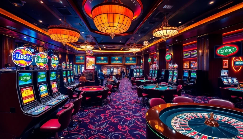 Experience luxury gambling at UU88 with vibrant casino tables and engaging players.