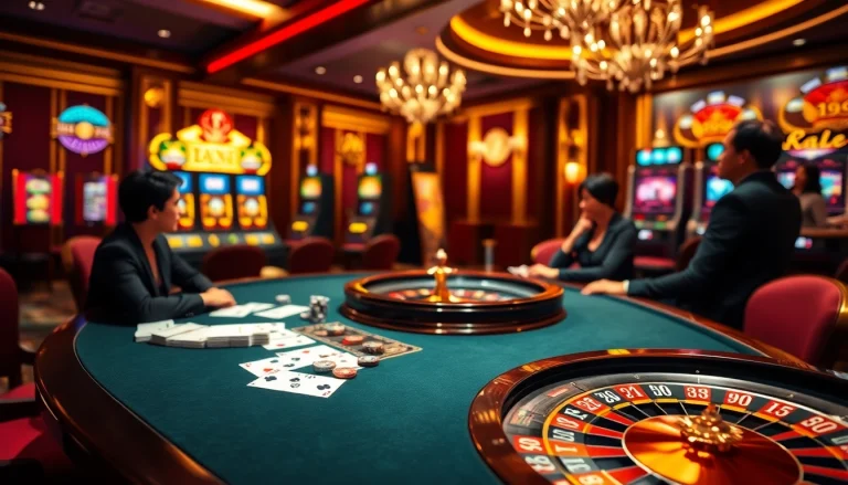 Experience high-stakes gaming at hay88.deal with professional casino tables and vibrant slot machines.
