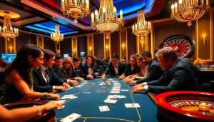 Experience the thrill of poker at a luxurious casino table at https://okfunb.com/ with exciting gameplay and vibrant atmosphere.