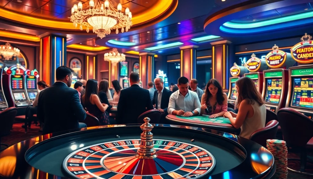 Experience the thrill of F168 gaming at a vibrant casino with roulette and poker.