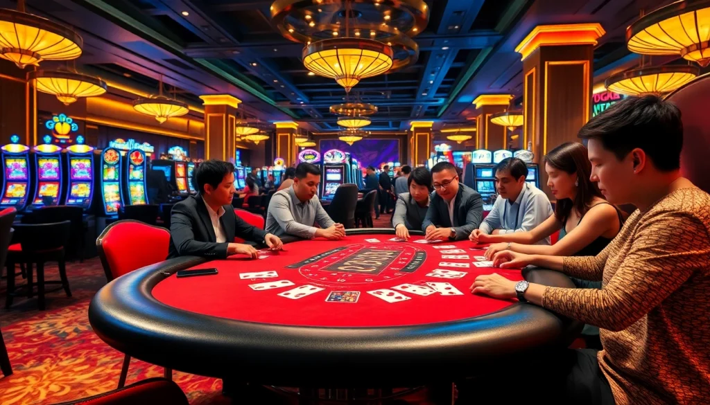 Experience the excitement of GG88 with players enjoying a luxurious blackjack game.