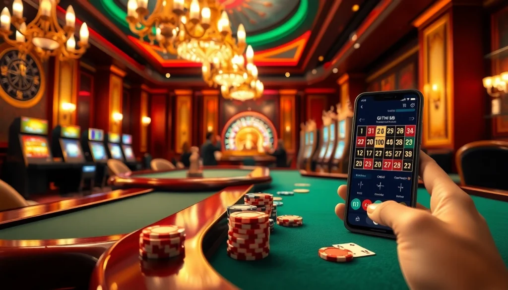 Experience Giới Thiệu S8 with a thrilling casino atmosphere featuring vibrant games, poker action, and elegant decor.