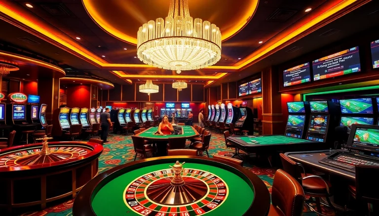 Experience the excitement at 789CLUB with vibrant casino games and luxurious interiors.
