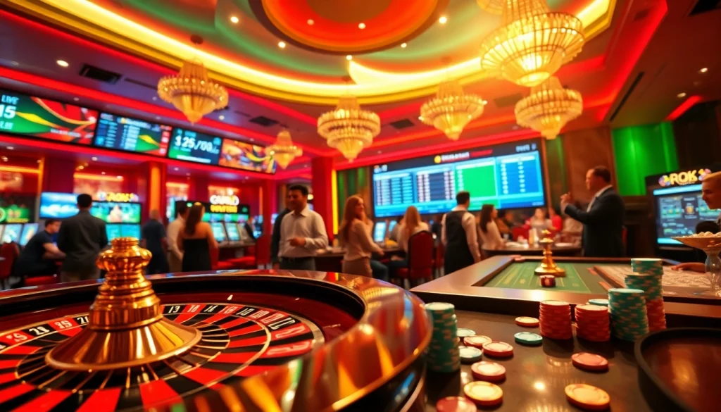 Exciting casino scene showcasing 88i roulette wheel, vibrant atmosphere, and thrilling gaming experience.