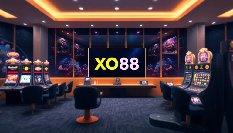 Engaging online gambling platform interface of XO 88 with vibrant casino games and modern design.