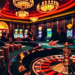 Experience the thrill of rikvip with vibrant poker chips and a roulette wheel at a luxurious casino.