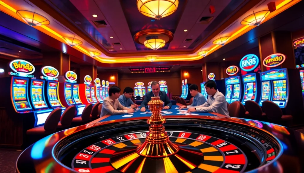 Experience high-stakes excitement at Bin88 casino with vibrant gameplay and winning opportunities.