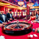 Experience the excitement of VIP66 with gamblers betting at a stylish roulette table.