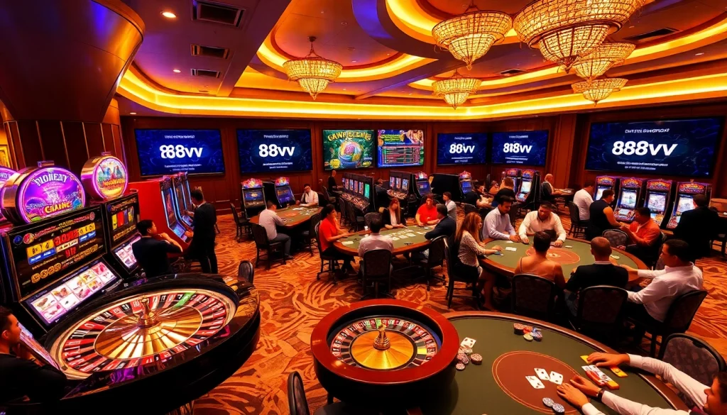 Experience the excitement of 88vv with vibrant casino games and a secure gambling atmosphere.