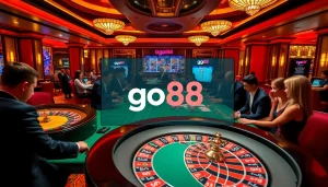 Experience the thrill of go88 with immersive casino gaming featuring roulette and poker tables.