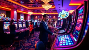 Experience the thrill of playing at the meilleur casino en ligne belgique with vibrant game tables and lively ambiance.