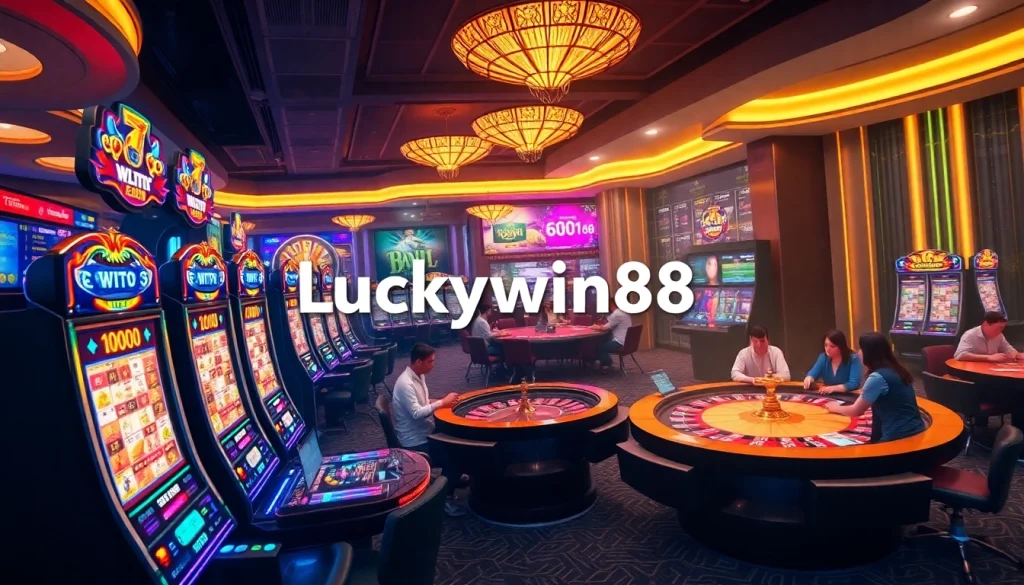 Experience the thrill of betting at Luckywin88 casino with vibrant tables and exciting gameplay.