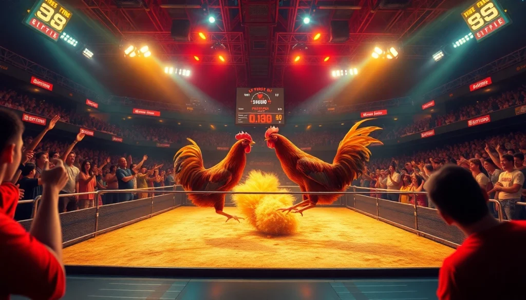 Experience live cockfighting action and betting excitement on sv368win.live with a vibrant digital interface.