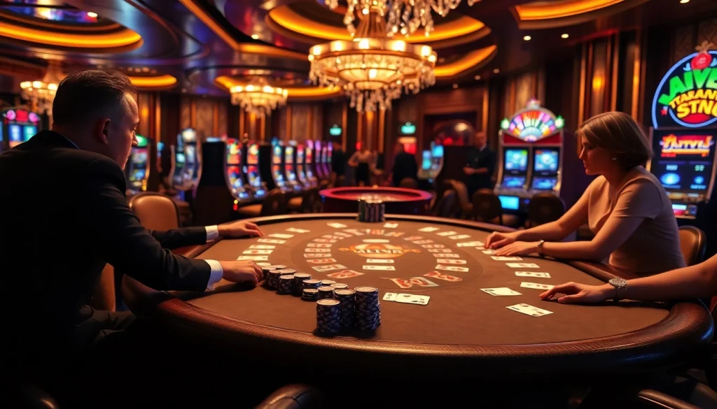 Play poker and enjoy luxury gaming experiences at b52 casino.