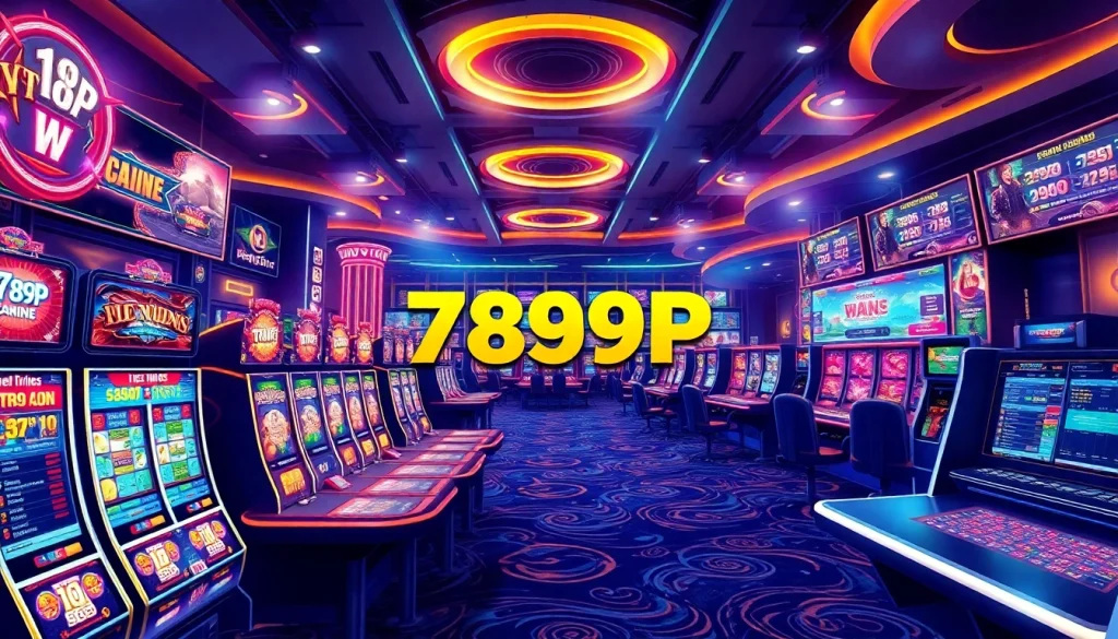 Experience the excitement of 789P online casino with diverse games and live betting options, showcasing a luxurious atmosphere.