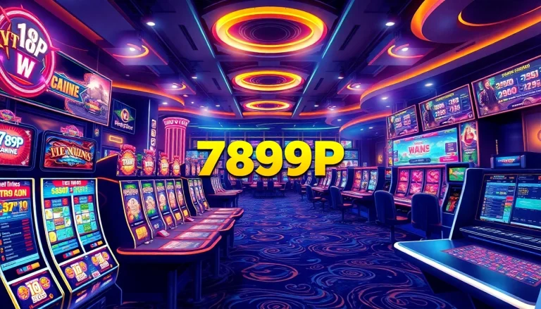 Experience the excitement of 789P online casino with diverse games and live betting options, showcasing a luxurious atmosphere.