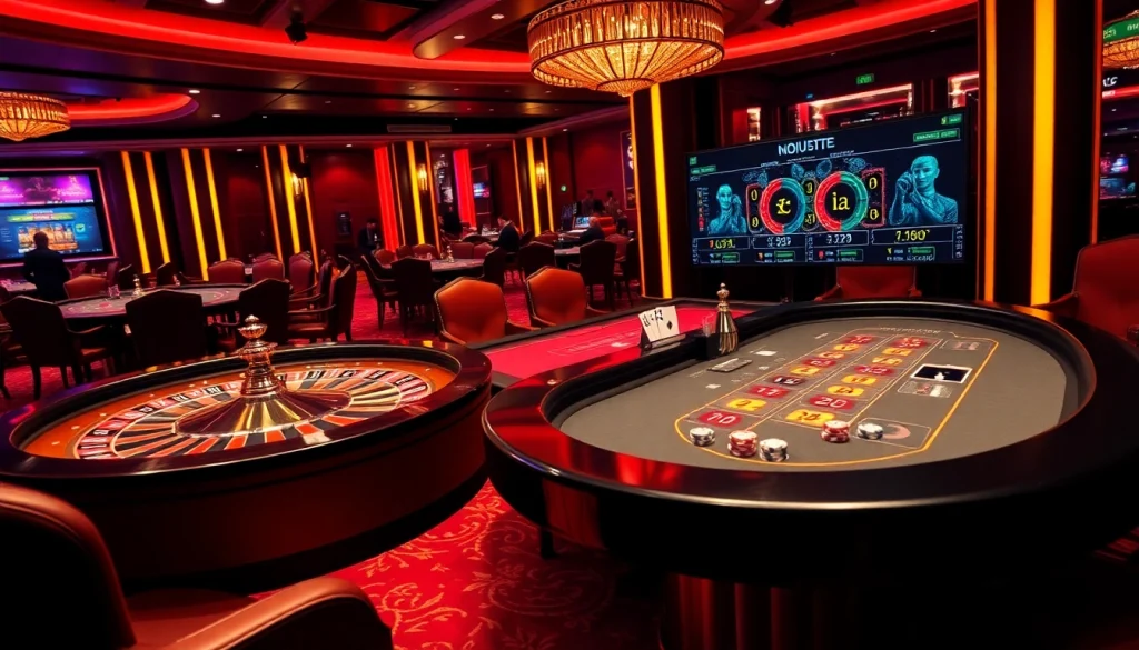 Experience the thrill of uu88 at a glamorous casino poker table with vibrant cards and chips.