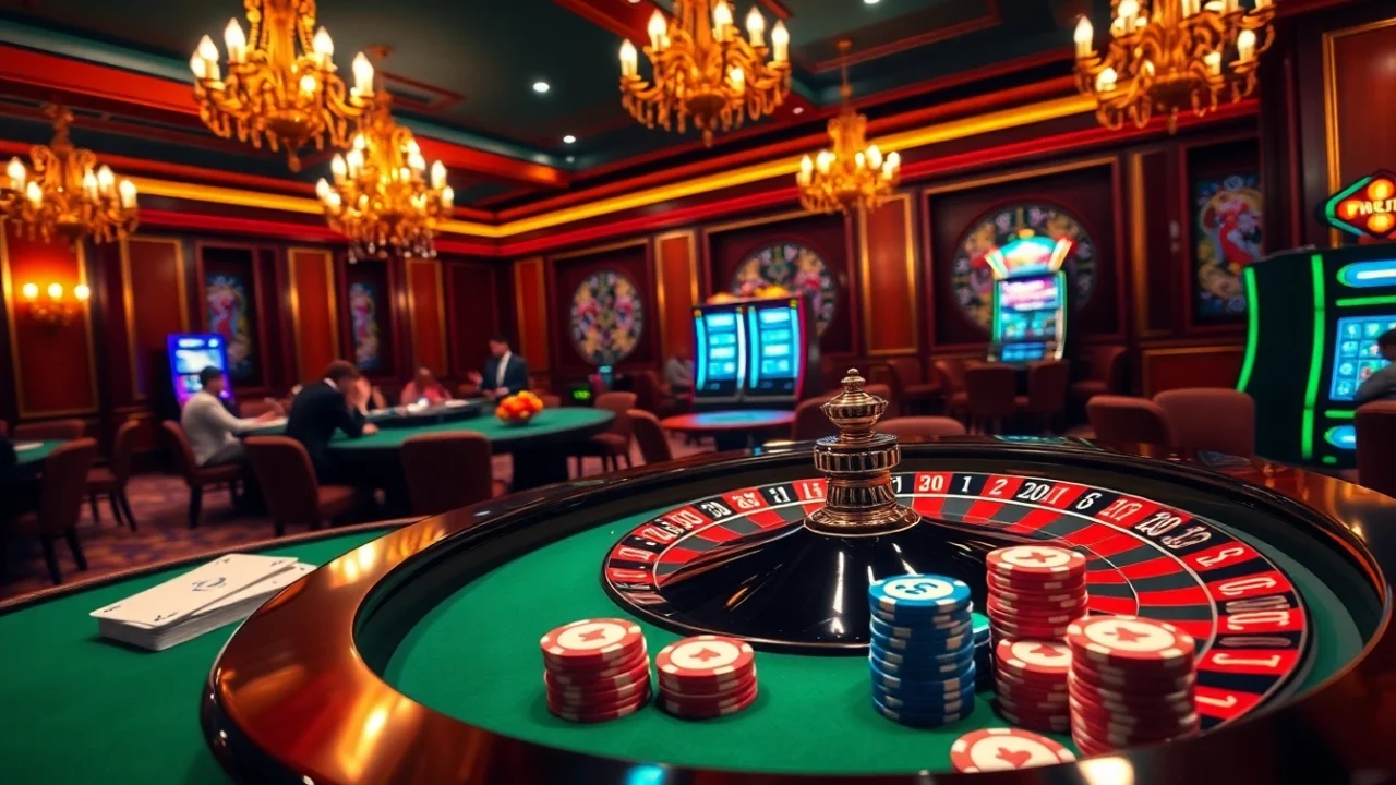 Experience the thrill of casino gambling vào PS99 with exciting roulette action and vibrant poker chips.