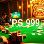 Experience the excitement of PS 99 at the vibrant casino scene with engaging poker games and roulette.