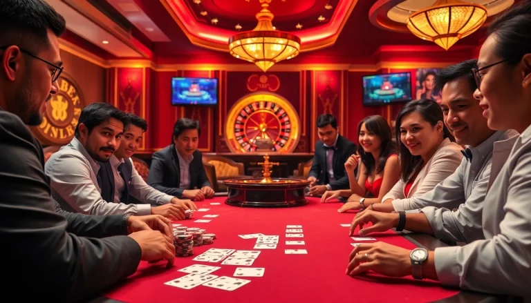 Experience high-stakes excitement at VAOBET with a luxurious poker scene and modern gambling elements.