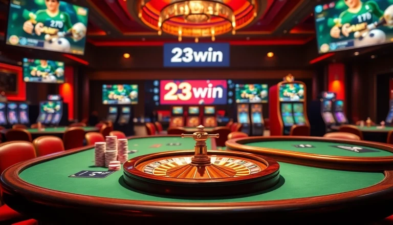 Experience thrilling gameplay at 23win with vibrant casino visuals and dynamic betting action.