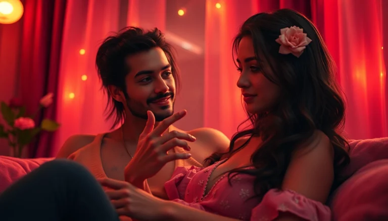 Engaging NSFW AI character interaction showcasing emotional depth and intimacy.